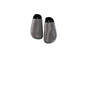 Lauren Lorraine Lizzy Clog Slides in Pewter 6, 6.5, 7.5